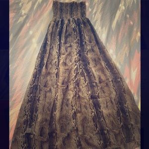 Show Me Your Mumu Reptile Print Maxi Skirt